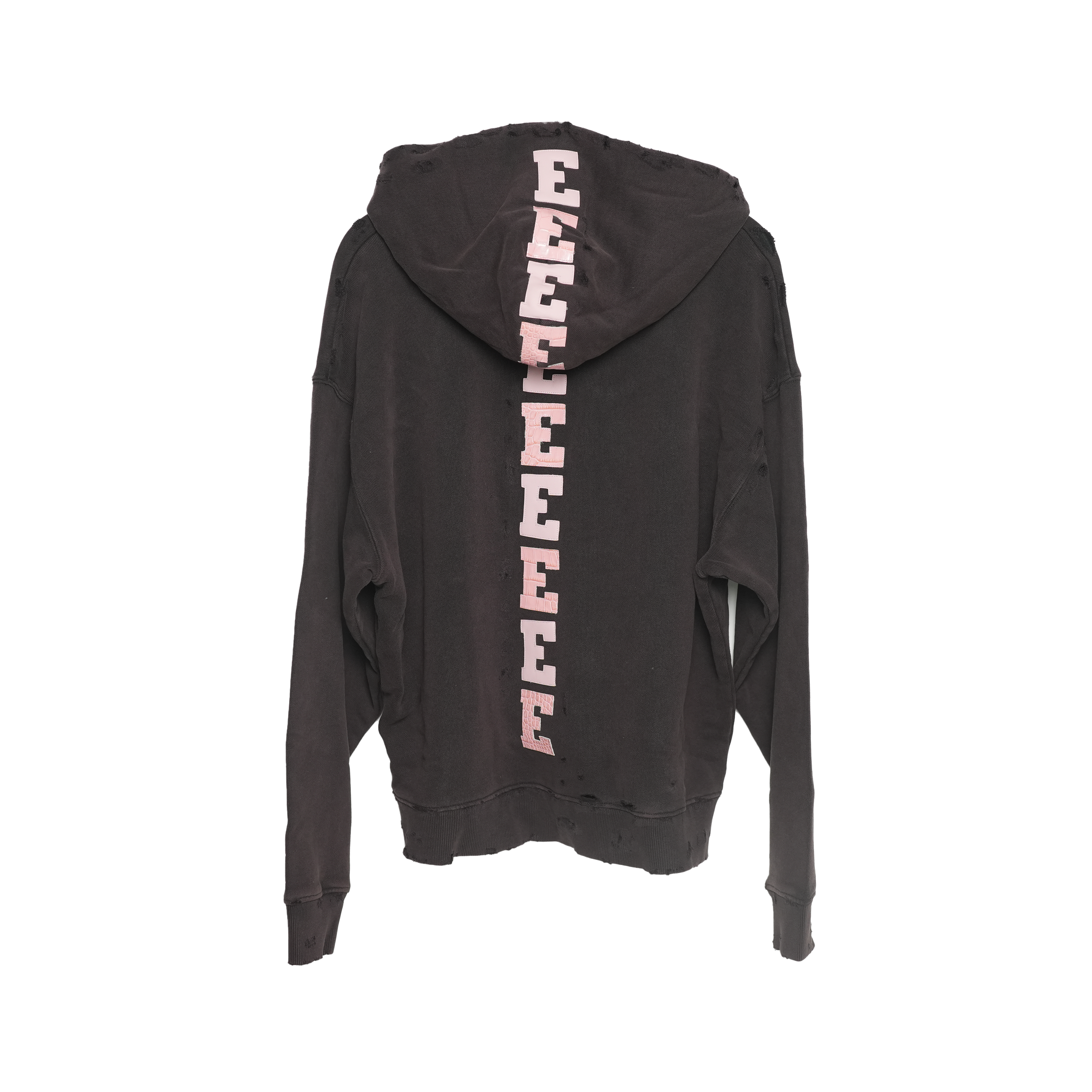 Pink Leather Spine Hoodie S