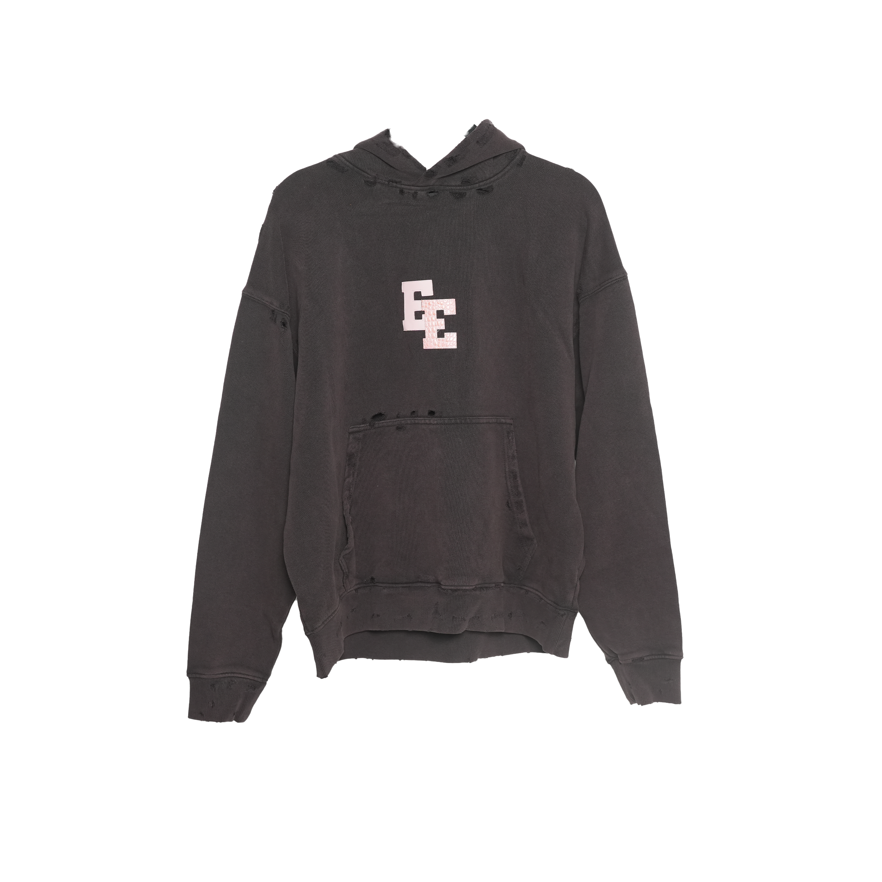 Pink Leather Spine Hoodie S