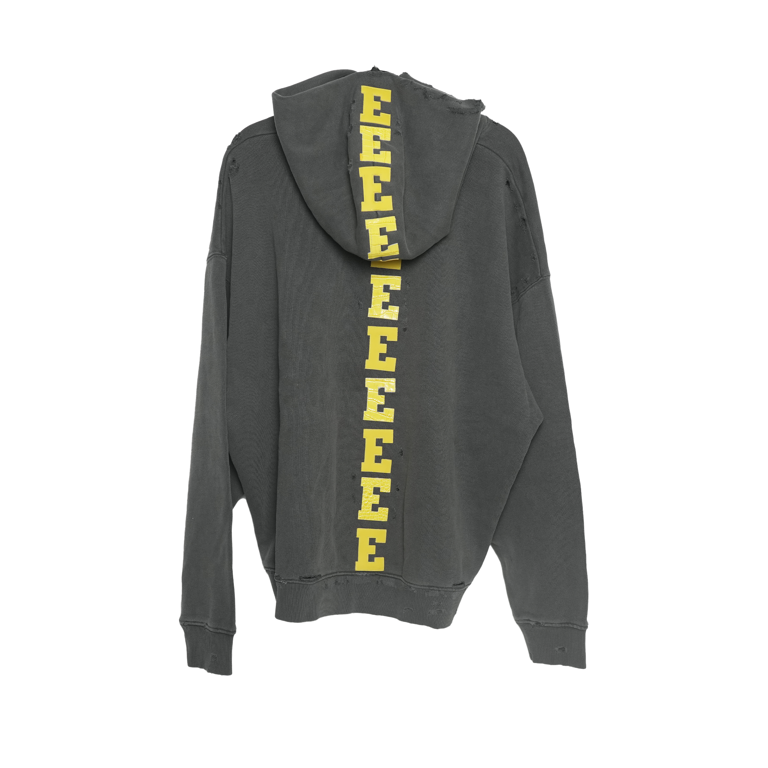 Croc Yellow Leather Spine Hoodie XL
