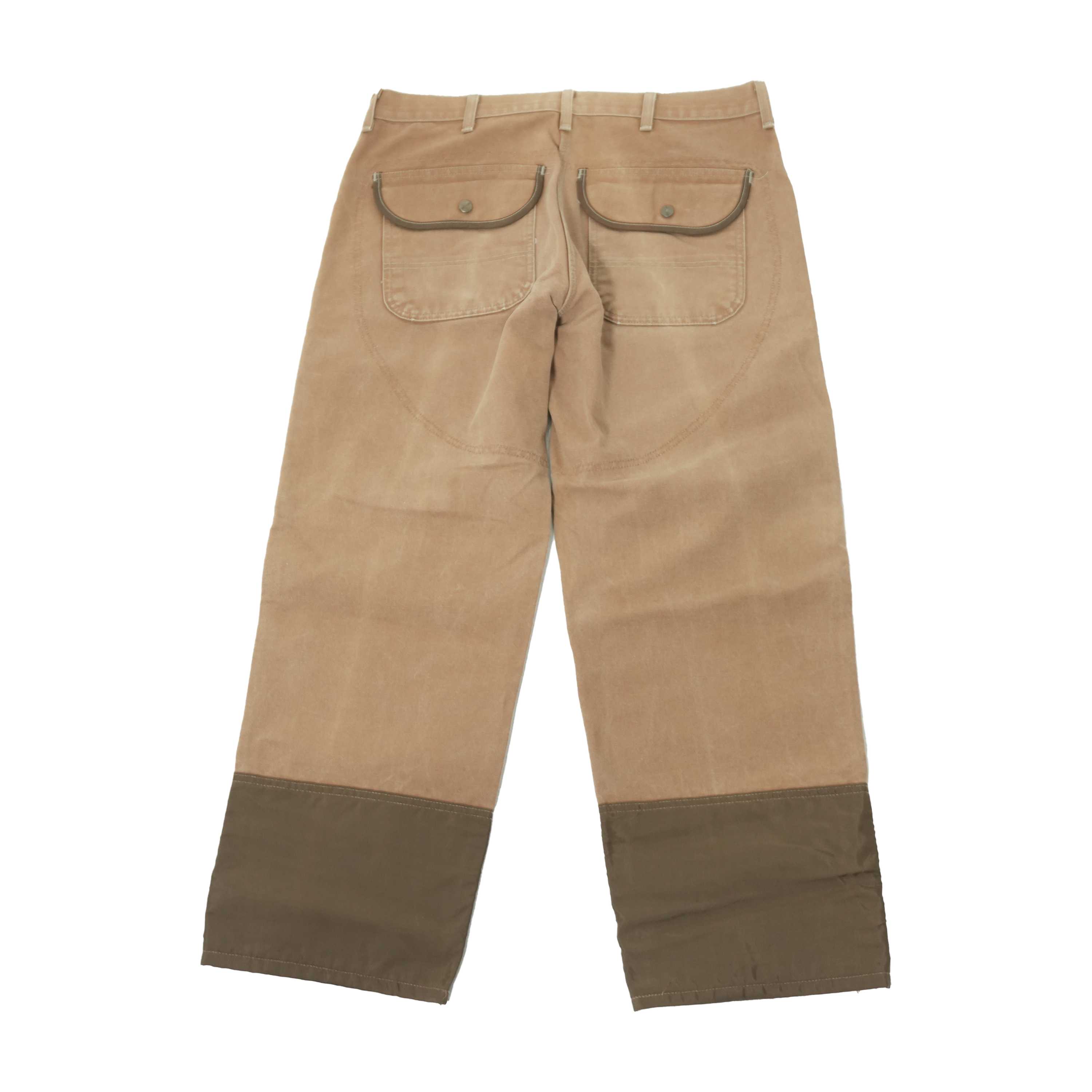 Embroidered Khaki Vynl Pants 38 x 30